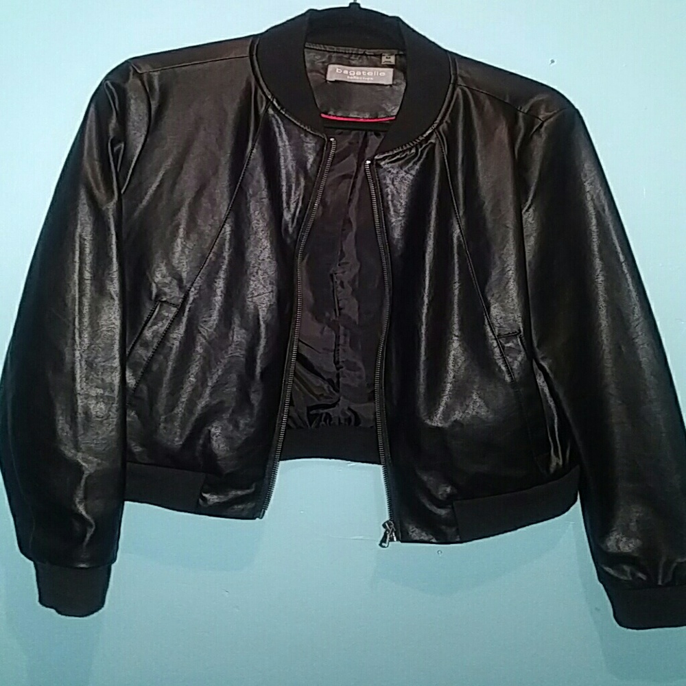 Bagatelle Collection Black Faux Leather Jacket